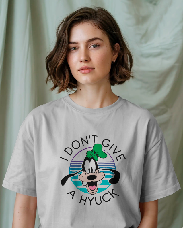 Goofy's Vibe: "I Don't Give a Hyuck" Graphic T-Shirt Unisex Tee