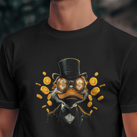 Scrooge McDuck Dollar Signs Graphic Tee Unisex