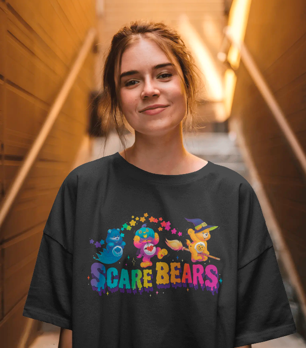 Scare Bears Graphic Tee Unisex Halloween Care Bear Shirt