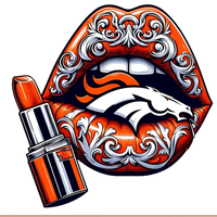 Denver Broncos Vintage Lips Womens NFL Tee