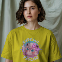Jigglypuff Cute But Psycho Graphic Tee Womens Shirt
