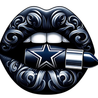 Dallas Cowboys Vintage Lips Womens NFL Tee