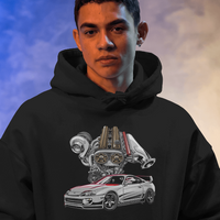MK4 Supra 2JZ Graphic Hoodie Unisex Hooded Sweatshirt