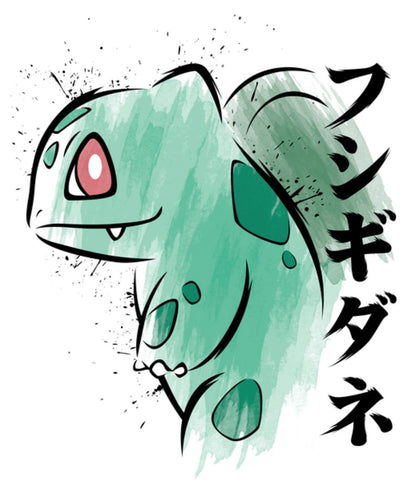 Bulbasaur Ink Splash Graphic Tee - Pokemon Gen 1 Starter