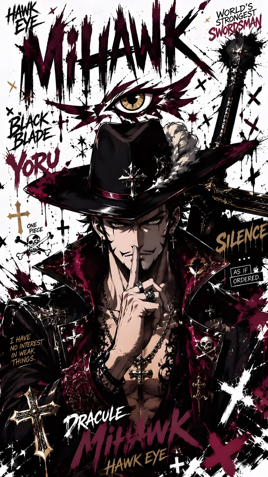 Dracule Mihawk: Legendary Swordsman – One Piece Tee