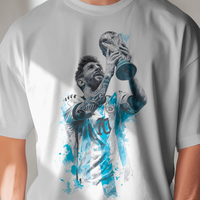 Messi "The Greatest" World Cup Victory Graphic Tee
