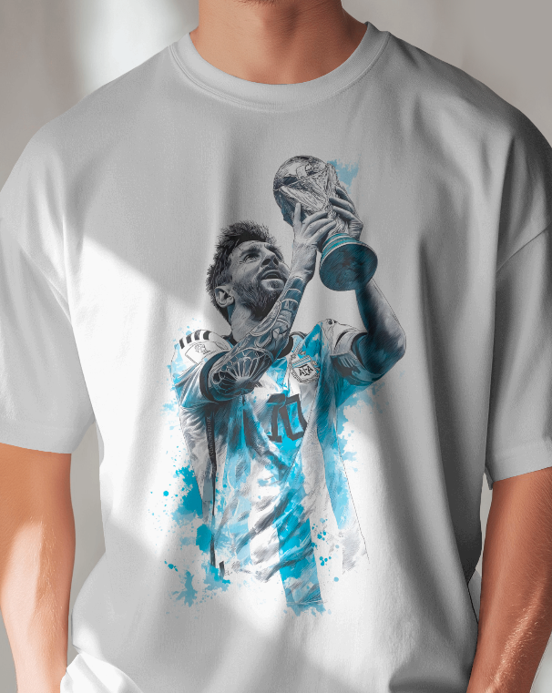 Messi "The Greatest" World Cup Victory Graphic Tee