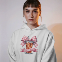 Southern Sweet Tee Bow Graphic Hoodie Womens Hoodie