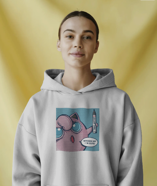 Jigglypuff Marker Diva Pokemon Womens Hoodie