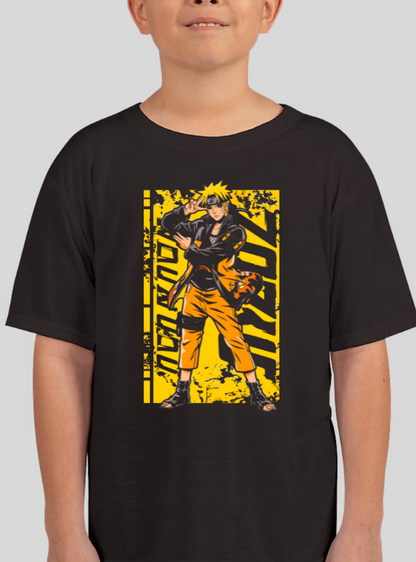 Naruto Uzumaki Battle Stance Graphic Tee Youth Shirt