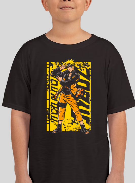 Naruto Uzumaki Battle Stance Graphic Tee Youth Shirt