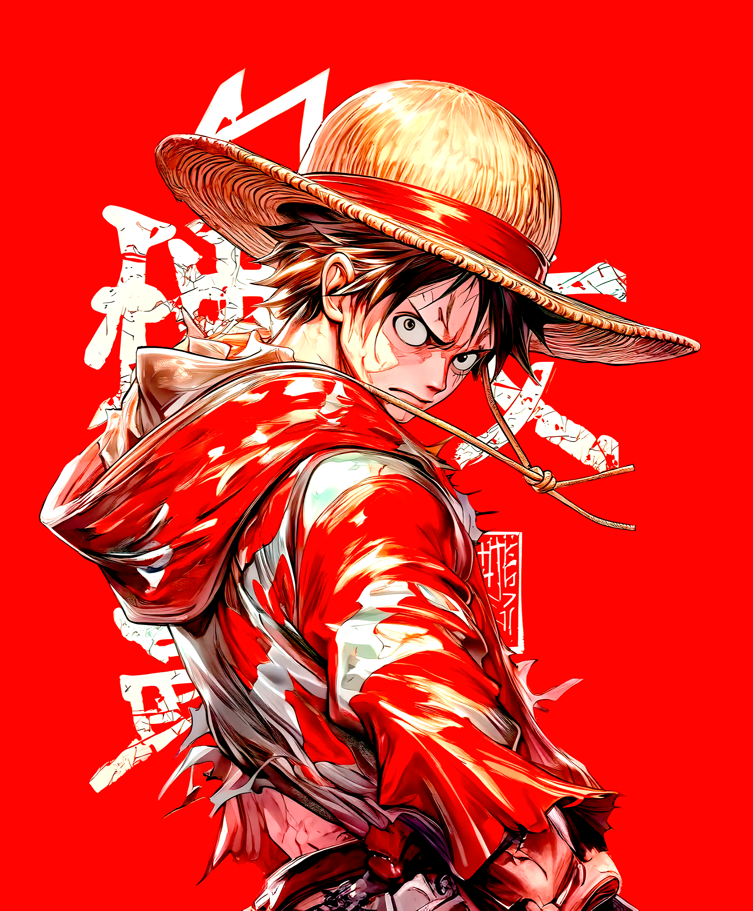 Straw Hat Luffy: One Piece Graphic Tee Unisex Shirt