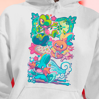 Catch 'Em All: Hoenn Starters Pokemon Hoodie