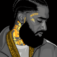 Nipsey Hustle Grey Scale Portrait Tee Unisex Shirt