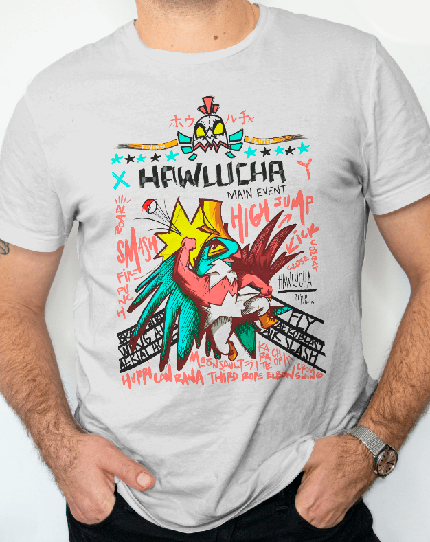 Hawlucha “Main Event” Graphic Pokemon Tee Unisex Shirt