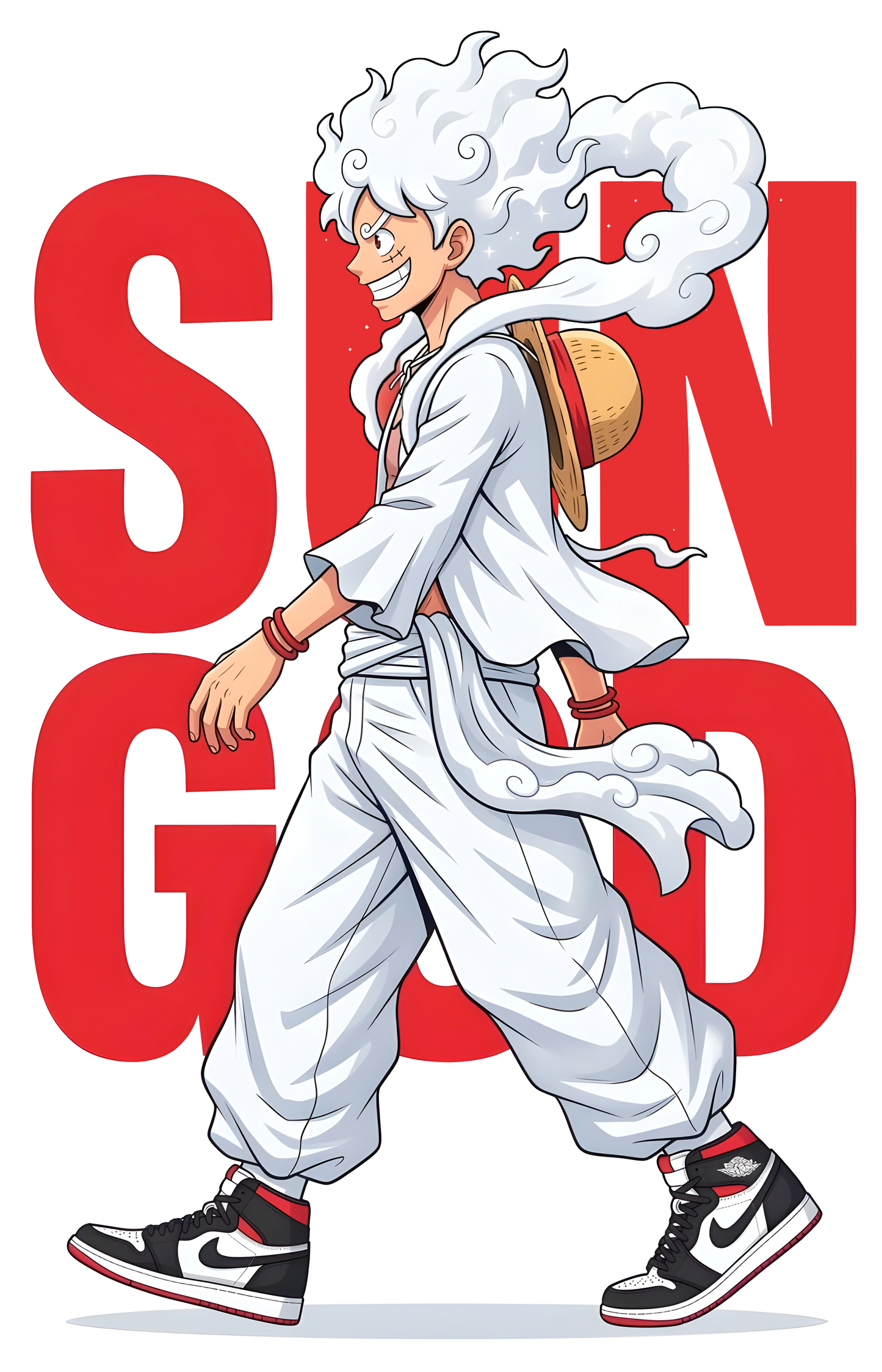 Gear 5 Luffy “Sun God” One Piece Tee