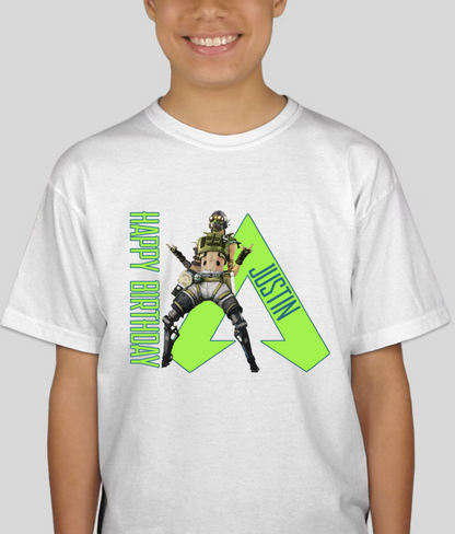 Apex Legends Octane Youth Personalized Brithday Tee