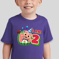 Cocomelon JJ Toddler Personalized Birthday Tee