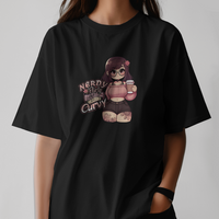 Nerdy, Flirty, Inked & Curvy Womens Graphic Tee