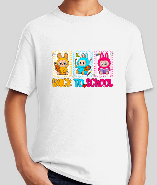 Labubu Back To School Youth Graphic Tee Unisex Shirt