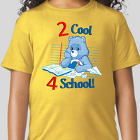 Grumpy Bear 2 Cool 4 School Youth CareBear Back To Svhool Shirt