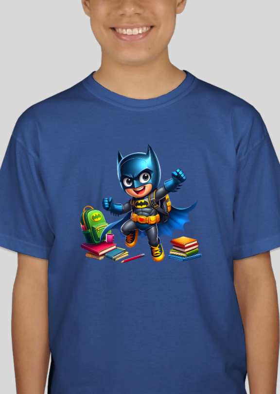 Batman Back-To-School Youth Graphic Tee Unisex Shirt