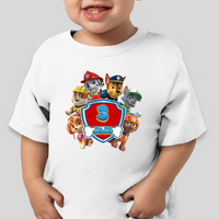 Paw Patrol Toddler Personalized Birthday Name & Age Shirt