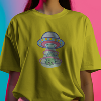 UFO Weed Abduction Graphic Tee Unisex Shirt