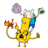Jake The Bong Adventure Time Unisex Graphic Tee