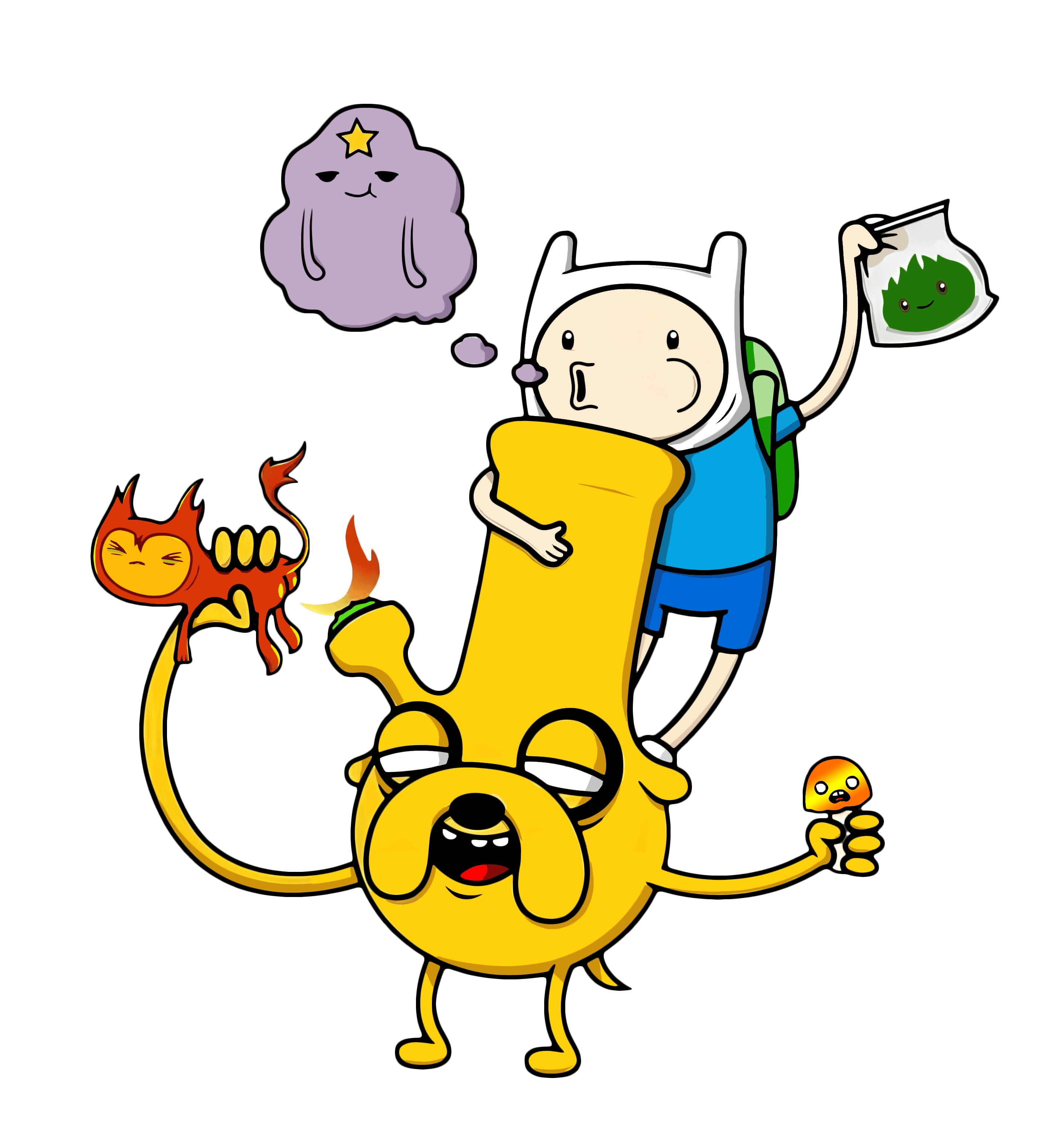 Jake The Bong Adventure Time Unisex Graphic Tee