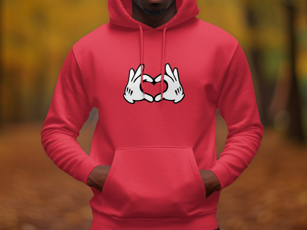 Heart Hands Graphic Hoodie Unisex Hooded Sweatshirt