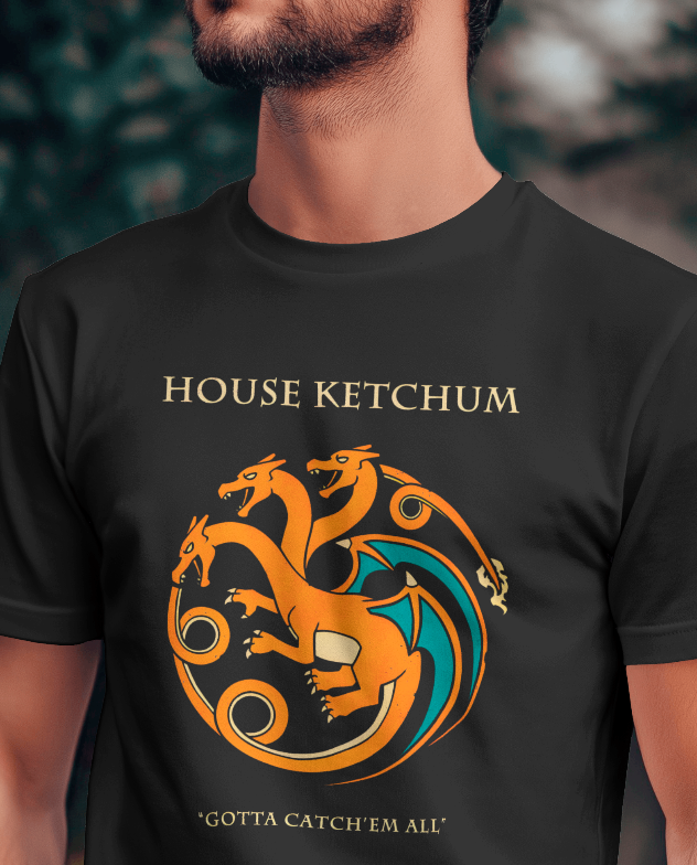 House Ketchum: Game of Thrones Pokémon Spoof Tee