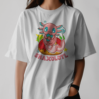 Snaxolotl - Axolotl Humor Graphic Tee Womens T Shirt