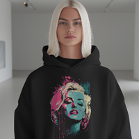 Marilyn Pop Art Dripping Hoodie Graphic Hooded Sweatshirt