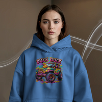Duck Duck Jeep! Graphic Hoodie Womens Hooded Sweatshirt