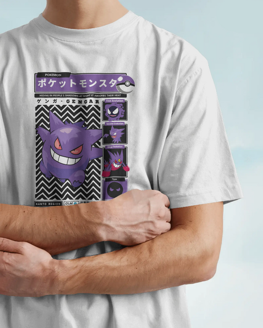 Gengar Evolution Graphic Tee Unisex Shirt