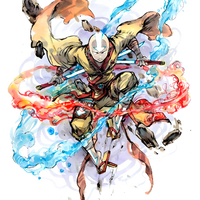 Avatar The Last Airbender: Master of the Elements Watercolor Tee