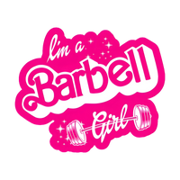 "Im a Barbell Girl" Barbie Parody Racer Back Womens Tank Top