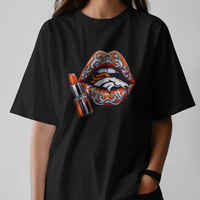 Denver Broncos Vintage Lips Womens NFL Tee