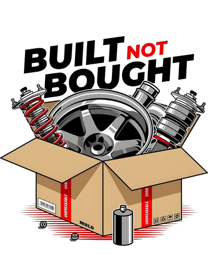 Built Not Bought Motorsports Graphic Tee Mens Apparel