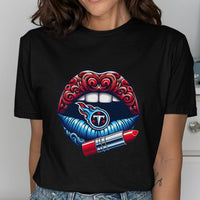 Tennessee Titans Vintage Lips Womens NFL Tee