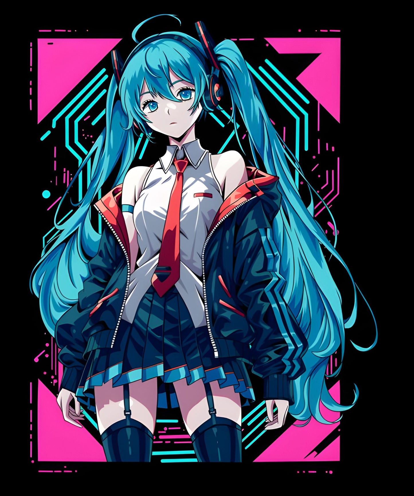 Hatsune Miku Graphic Hoodie Unisex Hooded Sweatshirt