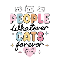 Cats Forever Womens Fitted Tee Graphics Shirt