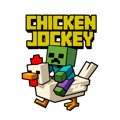 Chicken Jockey Minecraft Youth Unisex Graphic Tee