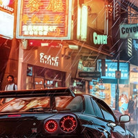 R34 Skyline City Night T Shirt