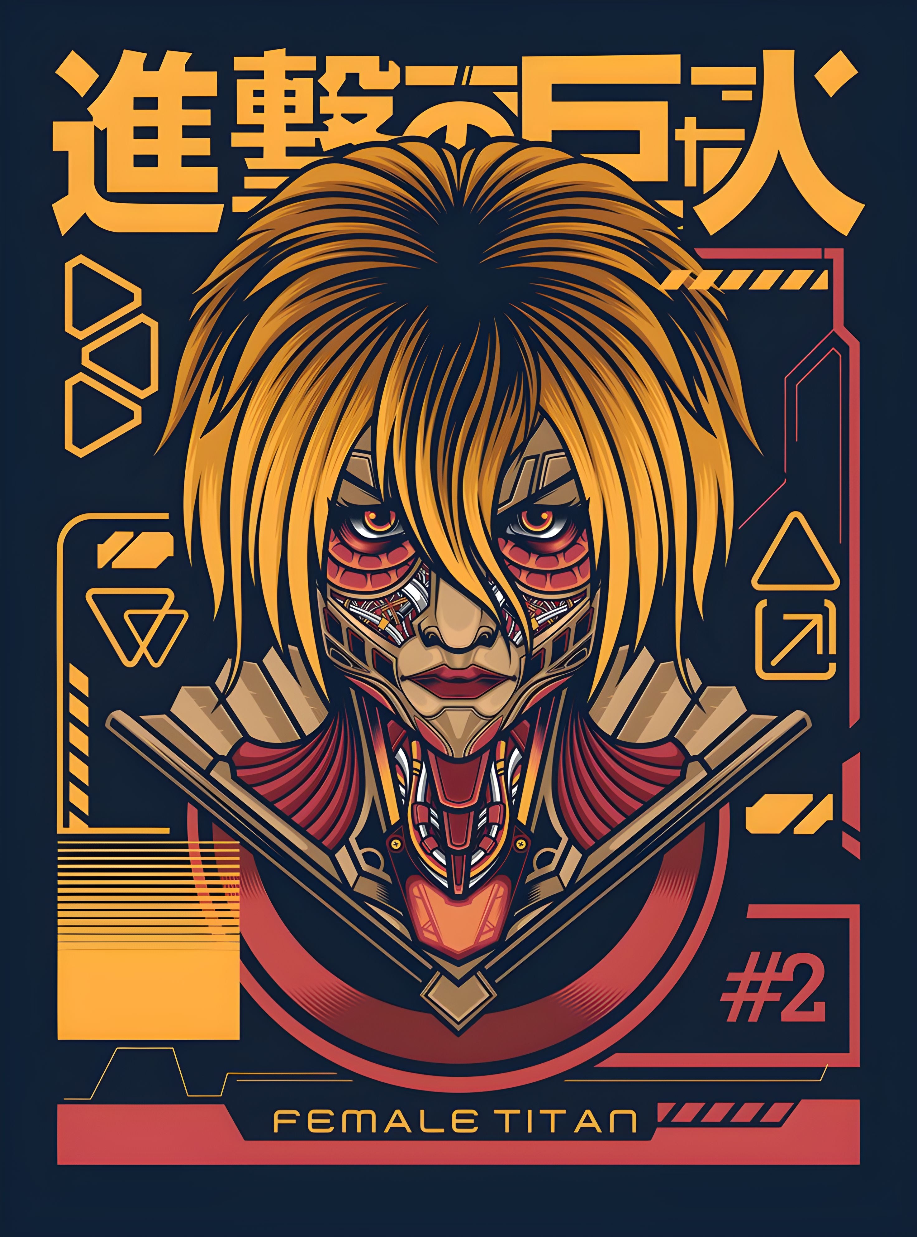 Attack On Titan Female Titan Graphic Tee Unisex Shirt