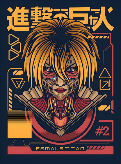 Attack On Titan Female Titan Graphic Tee Unisex Shirt
