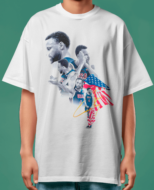 Stephen Curry Team USA "Chef Curry" Gold Medal Tribute Tee