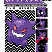 Gengar Evolution Graphic Hoodie Unisex Hooded Sweatshirt