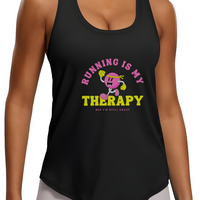 Running Is My Therapy...But I'm Still Crazy Racerback Tank Top womens Activewear
